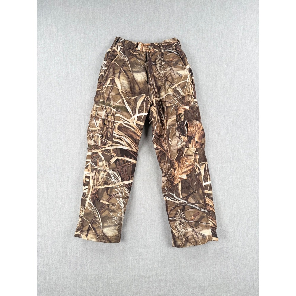 Drake Waterfowl Systems Kids Camo Fleece Lined Cargo Hunting Pants Size 8